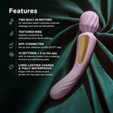 LELO SWITCH Double-Sided Wand Vibrator Lilac