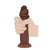 Realrock Sliding Skin Dual Density Silicone Dildo 6 in.