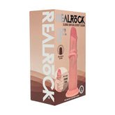 Realrock Sliding Skin Dual Density Silicone Dildo 8 in.