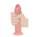 Realrock Sliding Skin Dual Density Silicone Dildo 8 in.