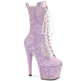 ADORE-1040IG LILAC IRIDESCENT GLITTER HEELS SZ 8