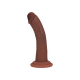 Realrock Dual Density Silicone Realistic Curved Dildo 6 in.