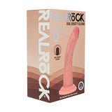 Realrock Dual Density Silicone Realistic Curved Dildo 6 in.