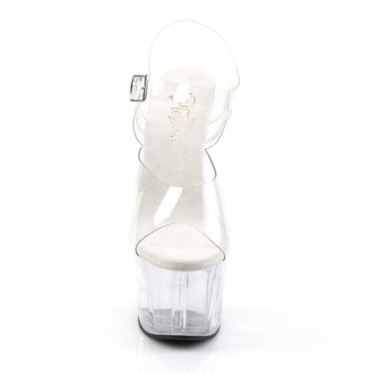ADORE-708 7' CLEAR HEEL