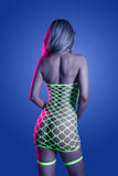 Warning Sign Gartered Dress - Boxed