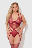 EDEN EMBROIDERED LACE TEDDY