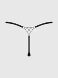 KRYSTAL RHINESTONE NET BACK G-STRING