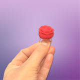 BR Vibrator Rose Ring - Red