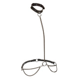 Euphoria Collection Chain Halter/Collar & Leash - Plus Size - Black