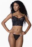 Crystal Lace Bombshell Bustier Set