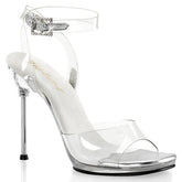 Fabulicious  Chic-06 Clear Platform Wrap Around Ankle Strap Sandal