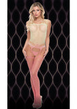PINK MIRAGE SUSPENDER BODYSTOCKING