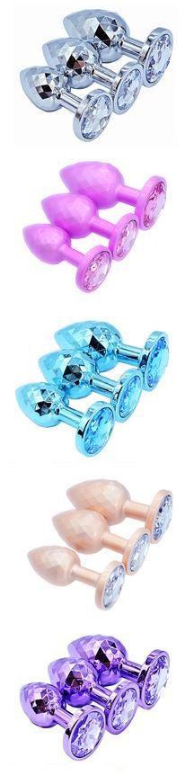 DIAMOND SHAPED ANAL PLUG WITH JEWEL