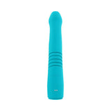 Evolved Bunny Hop Rechargeable Silicone Thrusting Rabbit Vibrator Teal