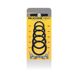 Boneyard Silicone Ring 5 Pcs Kit Black