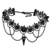 GOTH SKULL CHOKER