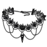 GOTH SKULL CHOKER