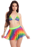 Rainbow Lace Skirt Set