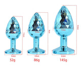 DIAMOND SHAPED ANAL PLUG WITH JEWEL