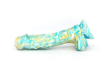EXOTIC AQUAMARINE COLOR 8 INCHES LONG DILDO