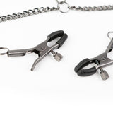 SEI MIO Twin Tweaks Velvet Collar with Nipple Clamps