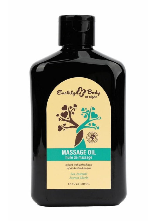 Earthly Body at Night Aphrodisiac Collection Massage Oil 8.4oz - Sea Jasmine