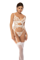 White Floral Lace 2-Piece Set