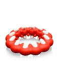 Creature Cocks Fangs Silicone Cock Ring - Red/White