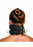 Master Series Rigid Locking Posture Collar with Chin Brace - Black