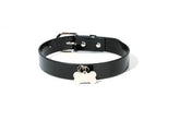 DOG COLLAR WITH METAL BONE