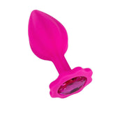 Lemon Squeezer Shaped Pink Color Silicone Anal Plug w/Jewel