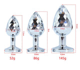 DIAMOND SHAPED ANAL PLUG WITH JEWEL