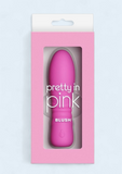 Pretty in Pink Blush Compact Rechargeable Silicone Light Up Vibrator - Pink