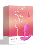 Oly 2 Pressure Sensing App enabled Wearable Rechargeable Silicone Clit & G Spot Vibrator - Pink