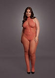 Fishnet and Lace Bodystocking - Queen Size