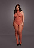 Fishnet and Lace Bodystocking - Queen Size