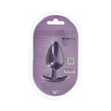 Ouch! Smooth Silicone Anal Plug Large 3.5 in. Metallic Purple