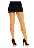 Leg Avenue Eyelet Net Tights - Neon Orange - O/S