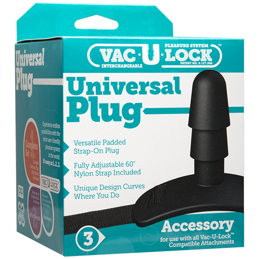 Vac-U-Lock Black Universal Plug