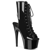 ADO-1016 Blk Pat/Blk - 7inch Platform Ankle Boot