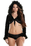 MB1095 VELVET FUR DANCE SET
