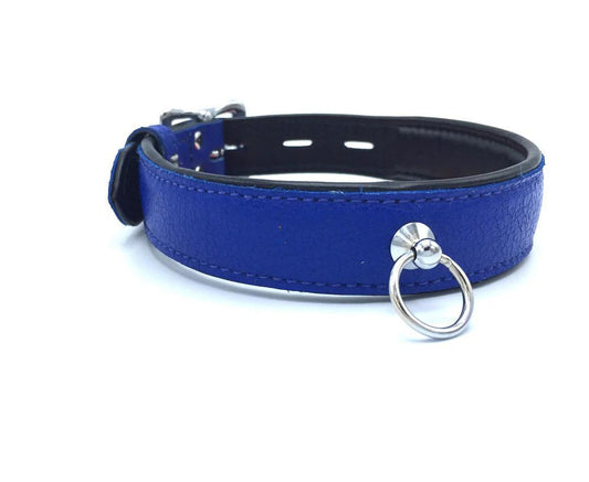 GARMENT LEATHER COLLAR WITH LOCKING BUCKLE