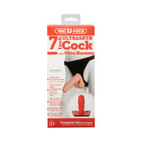 Vac-U-Lock - 7 Inch ULTRASKYN Cock - With Ultra Harness White