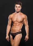 ENVY MODERN FISHNET THONG - BLACK