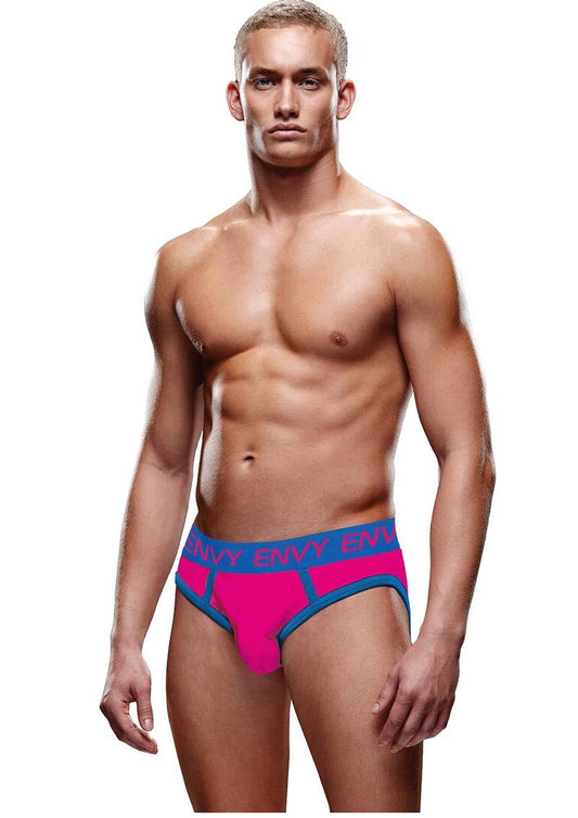 SOLID ENVY JOCK - PINK/BLUE