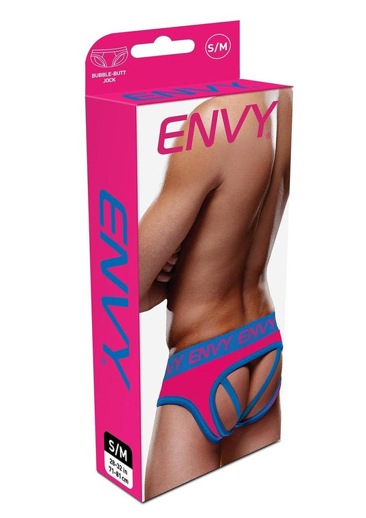 SOLID ENVY JOCK - PINK/BLUE