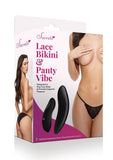 Lace Bikini & Panty Vibe - Black