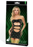 MIDNIGHT DIAMOND CUTOUT MINIDRESS-GID-OS
