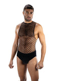 FULL EFFECT FISHNET 2-PIECE SET BLK