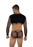 HEARTBREAKER MESH CROP TOP & BRIEFS SET